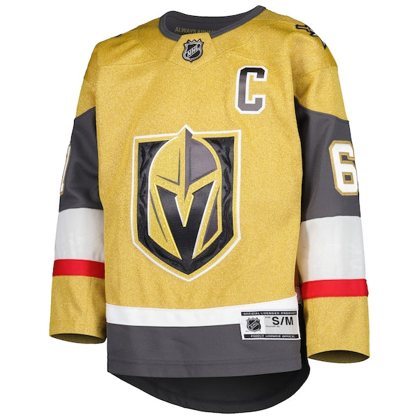 Mark Stone Vegas Golden Knights Youth Home Captain Patch Premier Player Jersey - Gold - Image 2