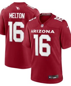 Alternative view of Max Melton Arizona Cardinals Nike Team Game Jersey -  Cardinal