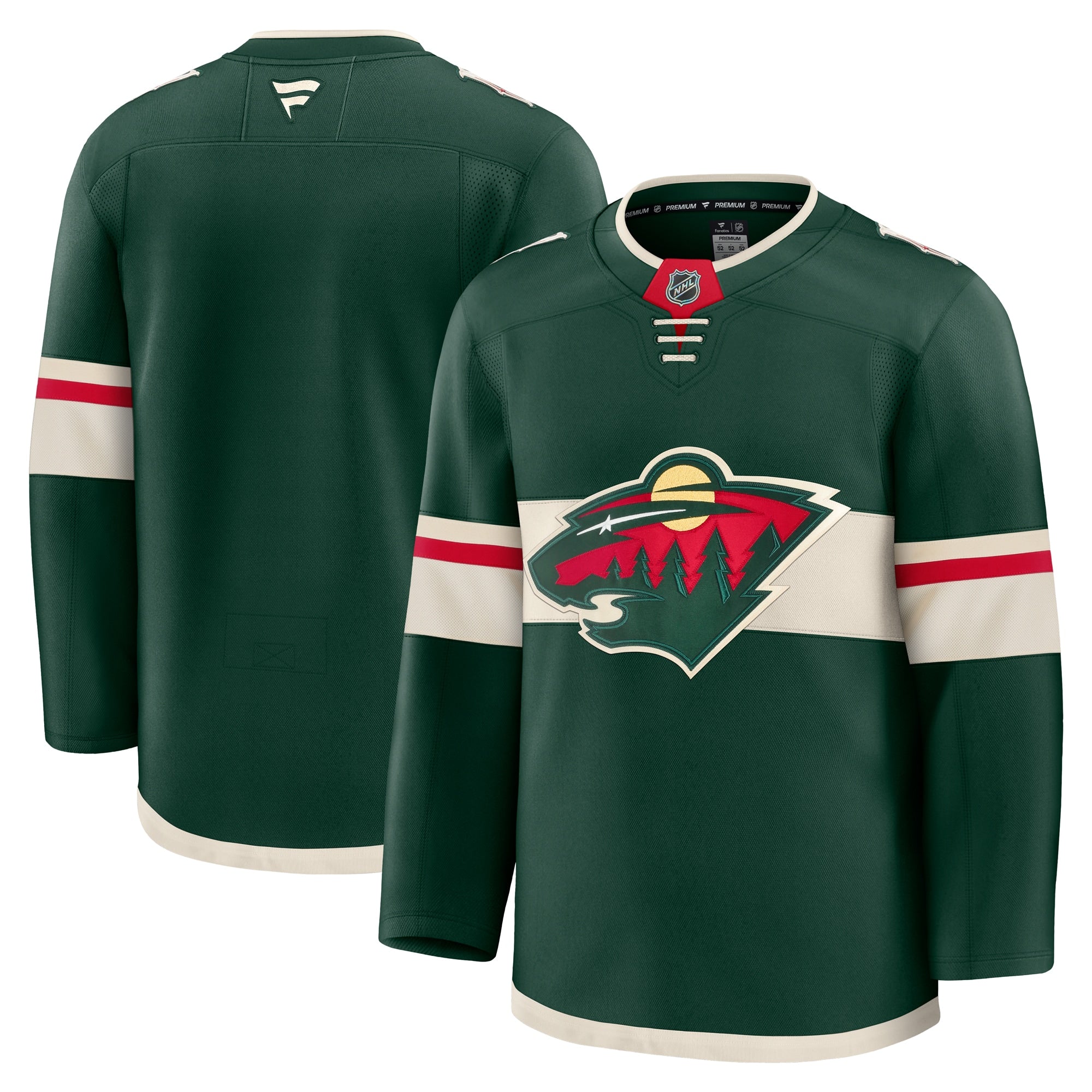 Minnesota Wild Away Premium Jersey - White/Green - Image 9