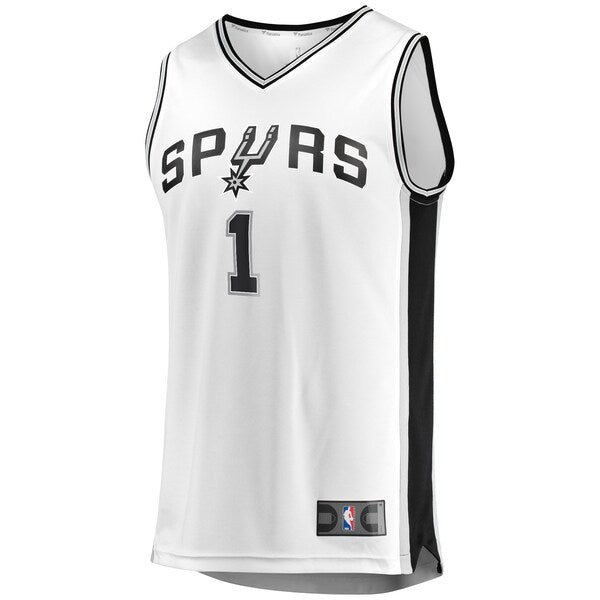 Victor Wembanyama San Antonio Spurs Fast Break Replica Player Jersey - Association Edition - White/Black - Image 3