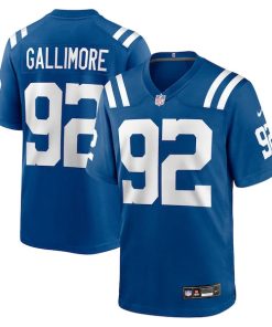 Alternative view of Neville Gallimore Indianapolis Colts Nike Team Game Jersey -  Royal