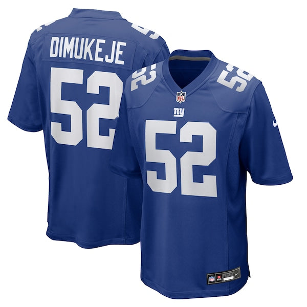 Victor Dimukeje New York Giants Nike Team Game Jersey - Royal