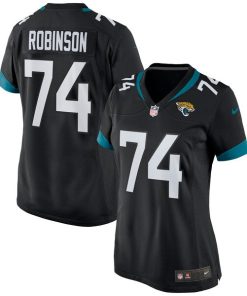 Alternative view of Cam Robinson Jacksonville Jaguars Nike Women's Game Jersey - Black/Teal