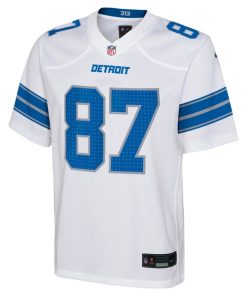Alternative view of Sam LaPorta Detroit Lions Nike Youth Player Game Jersey - White