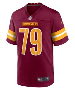 Alternative view of Braeden Daniels Washington Commanders Nike Team Game Jersey - Burgundy