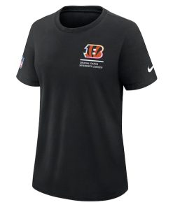 Alternative view of Cincinnati Bengals Nike Women's 2025 NFL Crucial Catch Tri-Blend Dri-FIT T-Shirt - Black