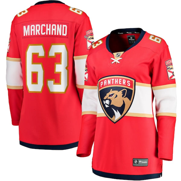 Brad Marchand Florida Panthers Women's Home Breakaway Player Jersey - Red