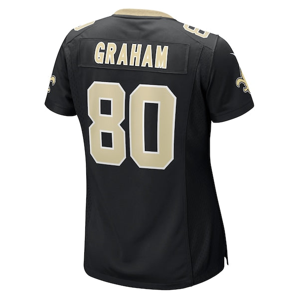 Jimmy Graham New Orleans Saints Nike Women's Team Game Jersey - Black - Image 3