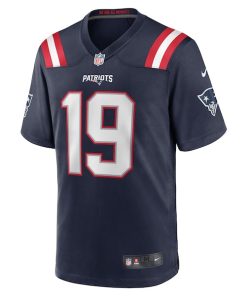 Alternative view of Joe Milton III New England Patriots Nike  Game Jersey -  Navy