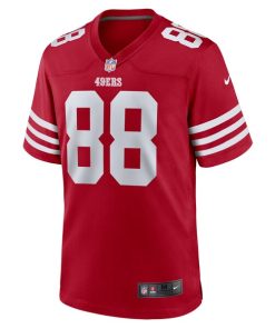 Alternative view of Jake Tonges San Francisco 49ers Nike Team Game Jersey -  Scarlet