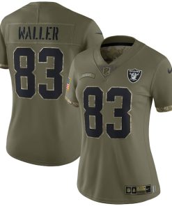 Darren Waller Las Vegas Raiders Nike Women's 2022 Salute To Service Limited Jersey - Olive