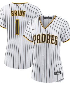 San Diego Padres Nike Women's #1 Bride Home Replica Jersey - White