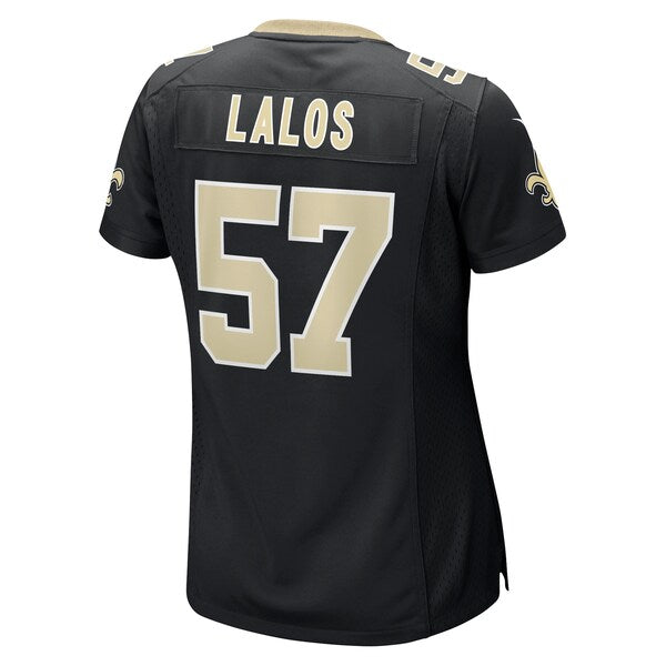 Niko Lalos New Orleans Saints Nike Women's Team Game Jersey - Black - Image 3