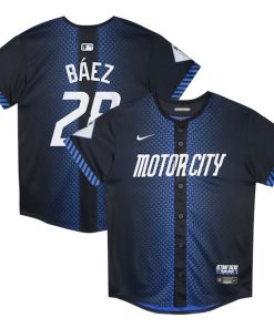 Javier Baez Detroit Tigers Nike Preschool 2024 City Connect Limited Jersey - Navy