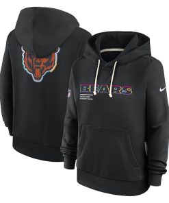 Chicago Bears Nike Women's 2025 NFL Crucial Catch Sideline Standard Issue Dri-FIT Hoodie - Black