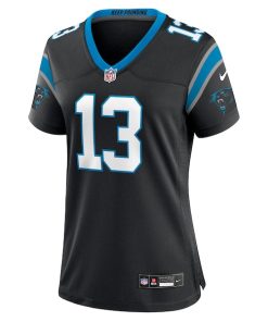Alternative view of Hunter Renfrow Carolina Panthers Nike Women's Team Game Jersey -  Black