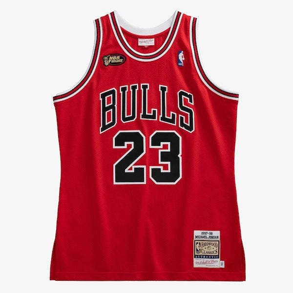 Chicago Bulls Authentic Jersey Road Finals Michael Jordan 1997-98