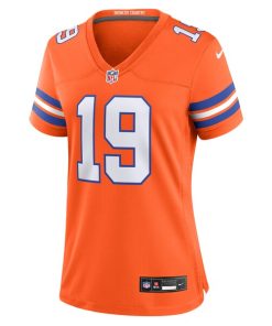 Alternative view of Marvin Mims Jr Denver Broncos Nike Women's Mile High Collection 1977 Throwback Player Game Jersey - Orange