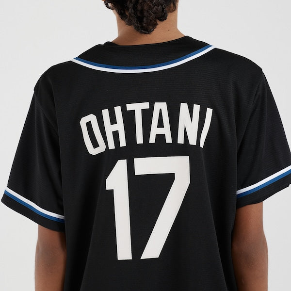 Shohei Ohtani Los Angeles Dodgers Nike Youth Lights Out Replica Player Jersey - Black - Image 7