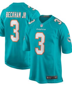 Alternative view of Odell Beckham Jr. Miami Dolphins Nike  Game Jersey -  Aqua
