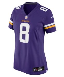 Alternative view of Jeff Okudah Minnesota Vikings Nike Women's Team Game Jersey -  Purple