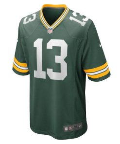 Alternative view of Dontayvion Wicks Green Bay Packers Nike  Game Jersey -  Green