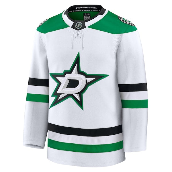 Dallas Stars Away Premium Jersey - White/Black/Kelly Green - Image 3