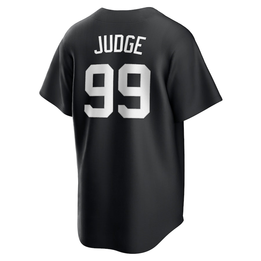 Men's New York Yankees Aaron Judge Nike Black Official Replica Player Jersey - Image 3