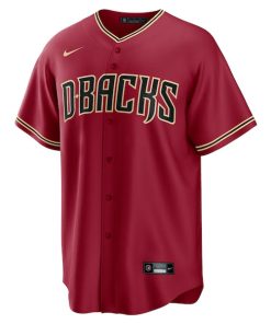 Alternative view of Arizona Diamondbacks Nike Alternate Replica Team Jersey - Red