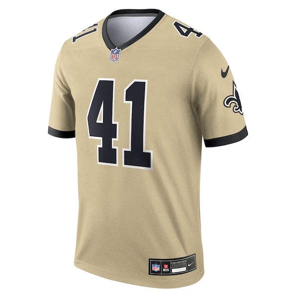 Alvin Kamara New Orleans Saints Nike Gameday Golds Alternate Legend Player Performance Top - Gold - Image 2