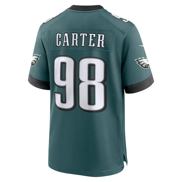 Jalen Carter Philadelphia Eagles Nike Super Bowl LIX Game Player Jersey - Midnight Green - Image 3