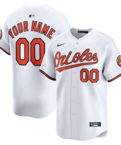 Baltimore Orioles Nike Home Limited Custom Jersey - White
