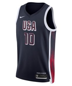 Alternative view of Jayson Tatum #10 USA Men¡¯s National Team USA 2024 OLYMPIC JERSEYS - Navy
