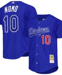 Hideo Nomo Los Angeles Dodgers Cooperstown Collection 2004 Batting Practice Jersey - Royal