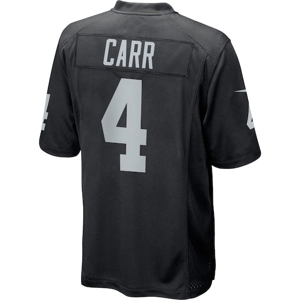 Derek Carr Las Vegas Raiders Nike Game Player Jersey - Black - Image 3