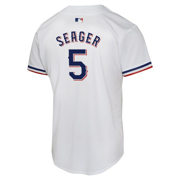 Corey Seager Texas Rangers Nike Youth Home Game Player Jersey - White - Image 3