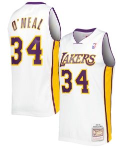 Shaquille O'Neal Los Angeles Lakers  2001/02 Hardwood Classics Swingman Jersey - White