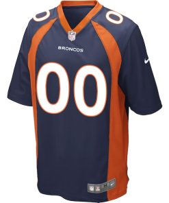 Alternative view of Denver Broncos Nike Alternate Custom Game Jersey - Navy