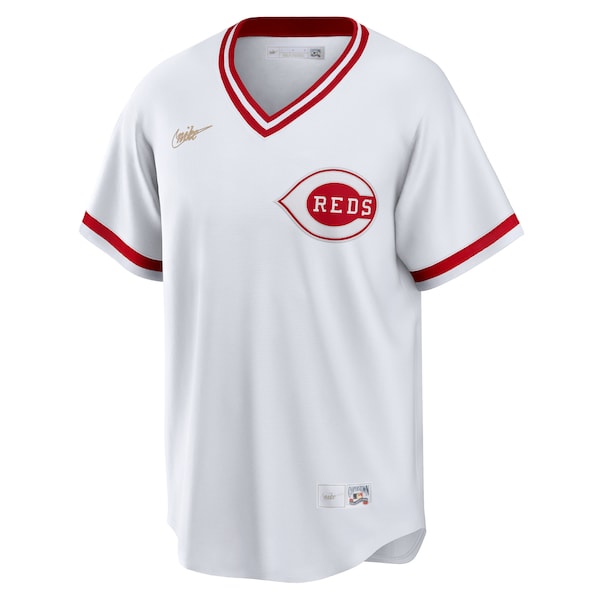 Barry Larkin Cincinnati Reds Nike Home Cooperstown Collection Player Jersey - White - Image 2