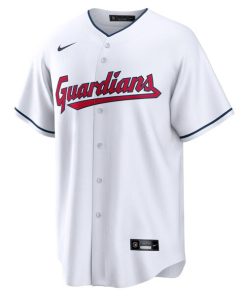 Alternative view of Jos¨¦ Ram¨ªrez Cleveland Guardians Nike Replica Player Jersey - White