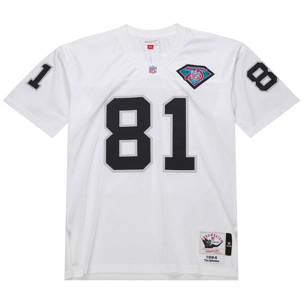 Tim Brown Las Vegas Raiders 1994 Authentic Throwback Retired Player Jersey - White - Image 2