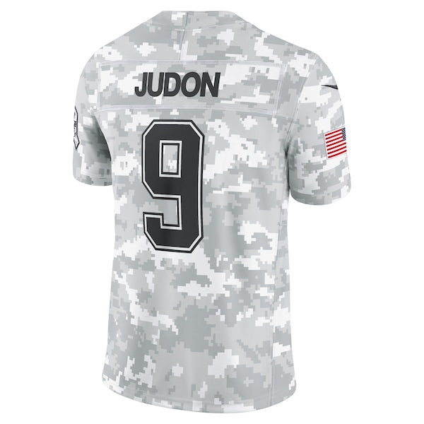 Matthew Judon New England Patriots Nike 2024 Salute to Service Limited Jersey - Arctic Camo - Image 3
