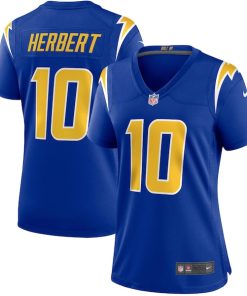 Justin Herbert Los Angeles Chargers Nike Women's Game Jersey - Royal/Navy/Powder Blue