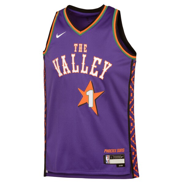 Devin Booker Phoenix Suns Nike Youth 2024/25 Swingman Player Jersey - City Edition - Purple - Image 2