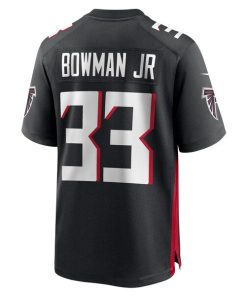 Alternative view of Billy Bowman Jr. Atlanta Falcons Nike Team Game Jersey -  Black