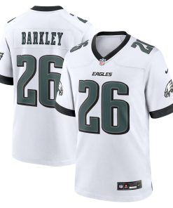 Alternative view of Saquon Barkley Philadelphia Eagles Nike Alternate Game Jersey -  Kelly Green/Black/Green/White