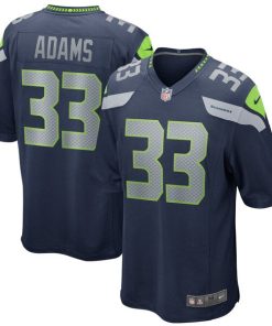Jamal Adams Seattle Seahawks Nike Game Player Jersey - College Navy/Neon Green