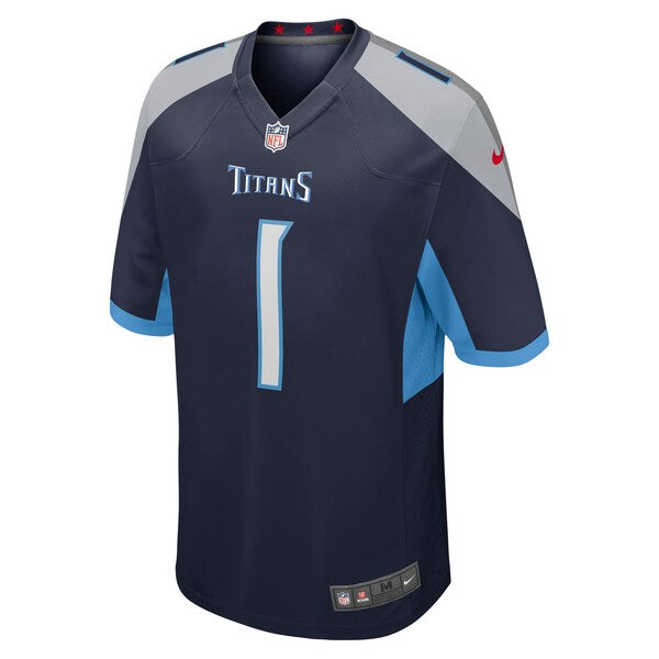 JC Latham Tennessee Titans Nike 2024 NFL Draft First Round Pick Player Game Jersey - Navy - Image 2