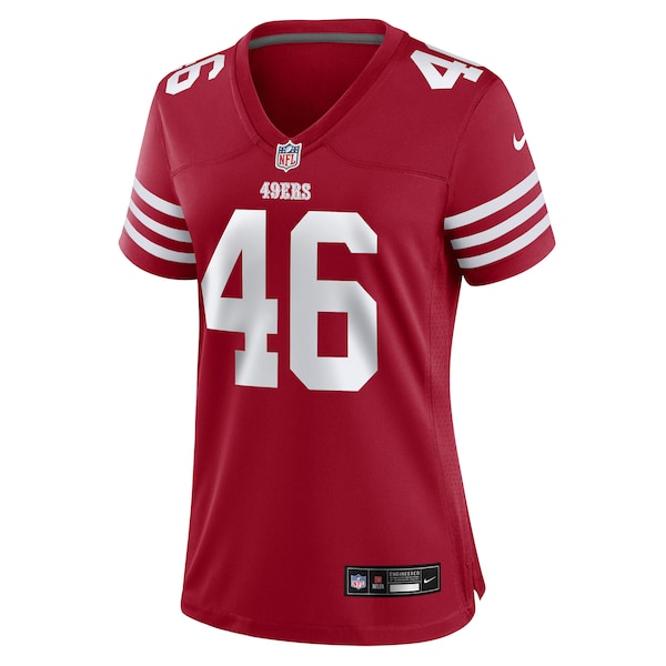 Jon Weeks San Francisco 49ers Nike Women's Team Game Jersey - Scarlet - Image 2