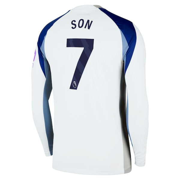 Son Heung-Min Tottenham Hotspur Nike 2025/26 Home Replica Long Sleeve Jersey - White - Image 3